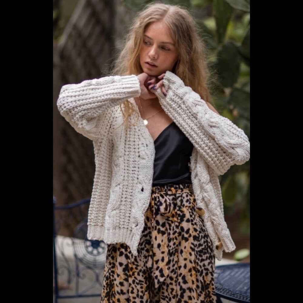 Button Down Chunky Knit Cardigan - Picture 5 of 11